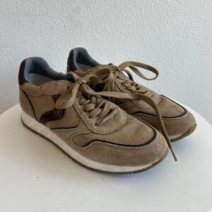 Voile Blanche Women Laced Sneaker Athletic shoes Size 36 EU Brown Suede